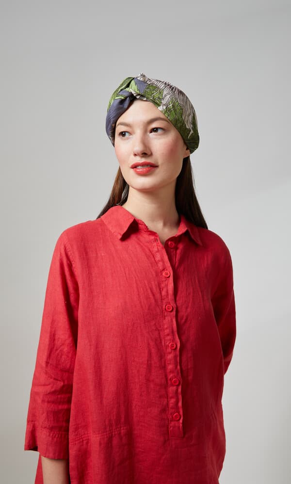 Passionflower grey headband 