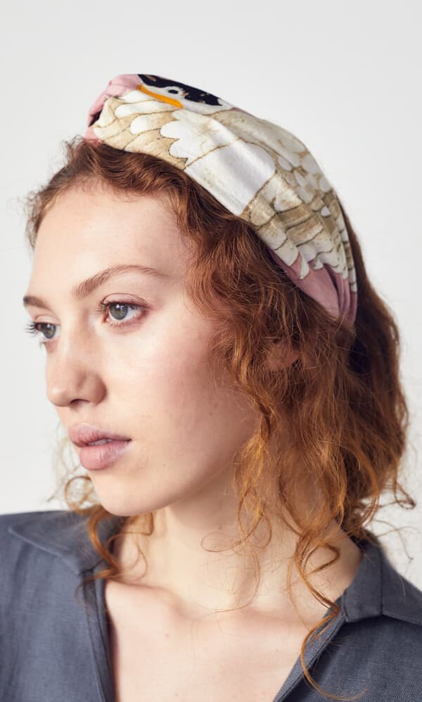 Pink Stork Headband