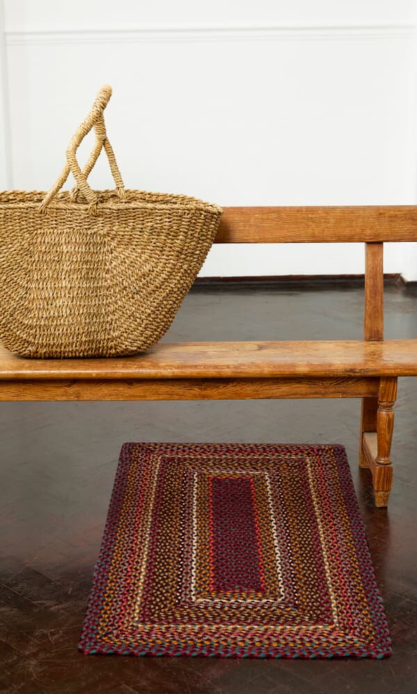 Rectangular Berry Rug