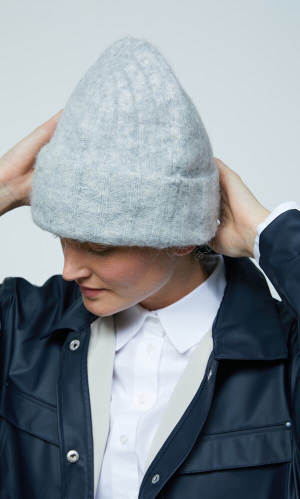 Grey cloud beanie