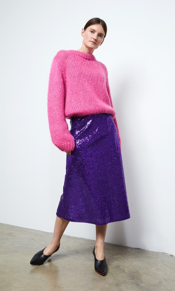 Sequinned skirt