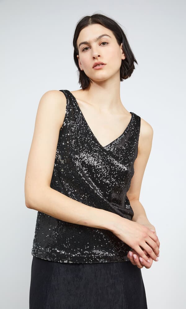 Sequin tank top
