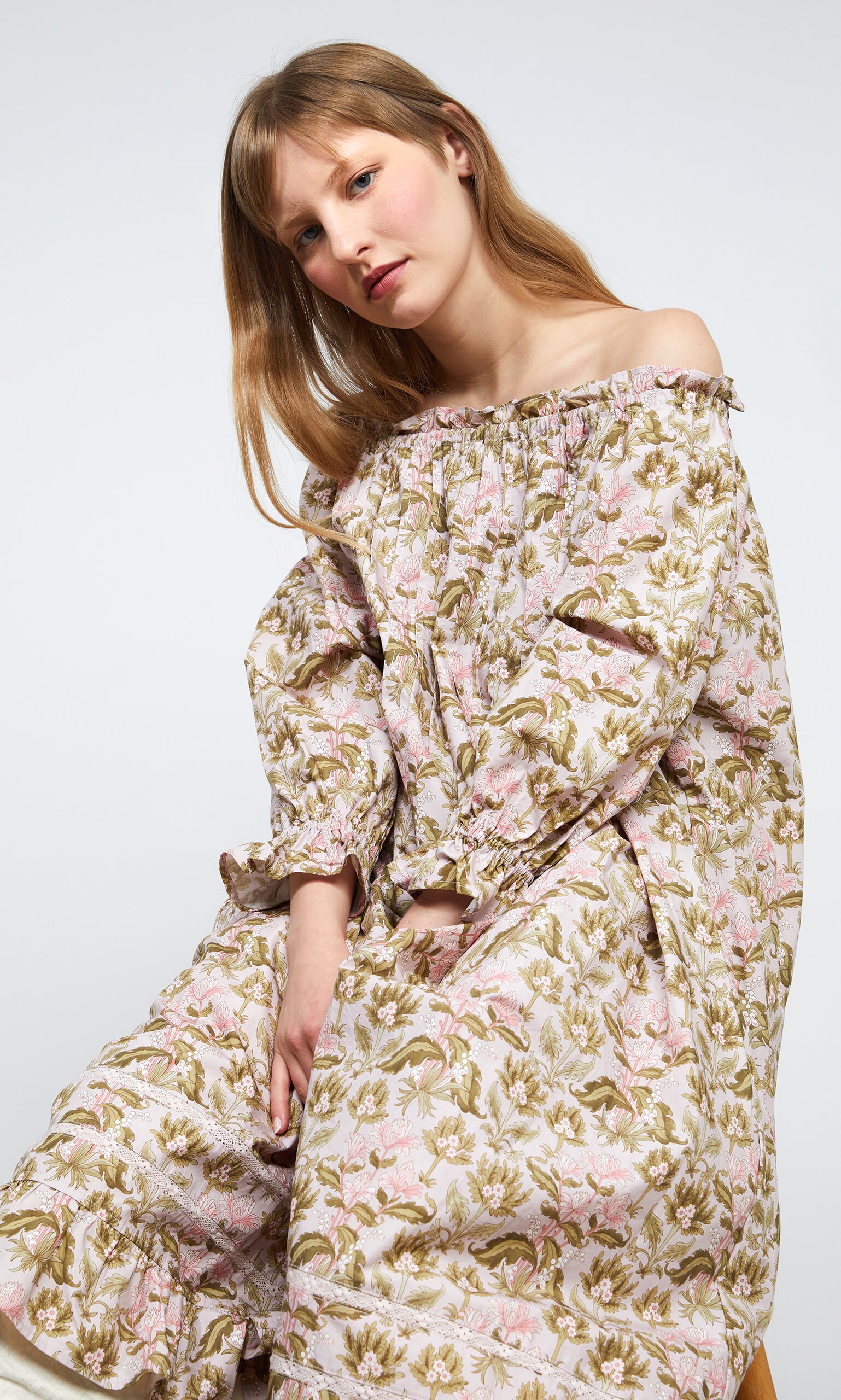 Garden print dress