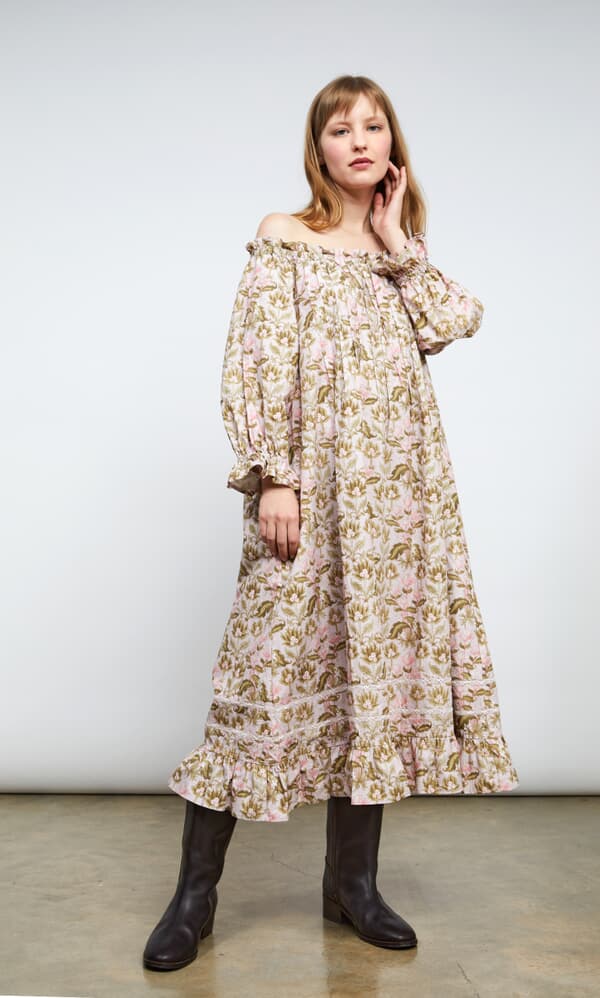 Garden print dress