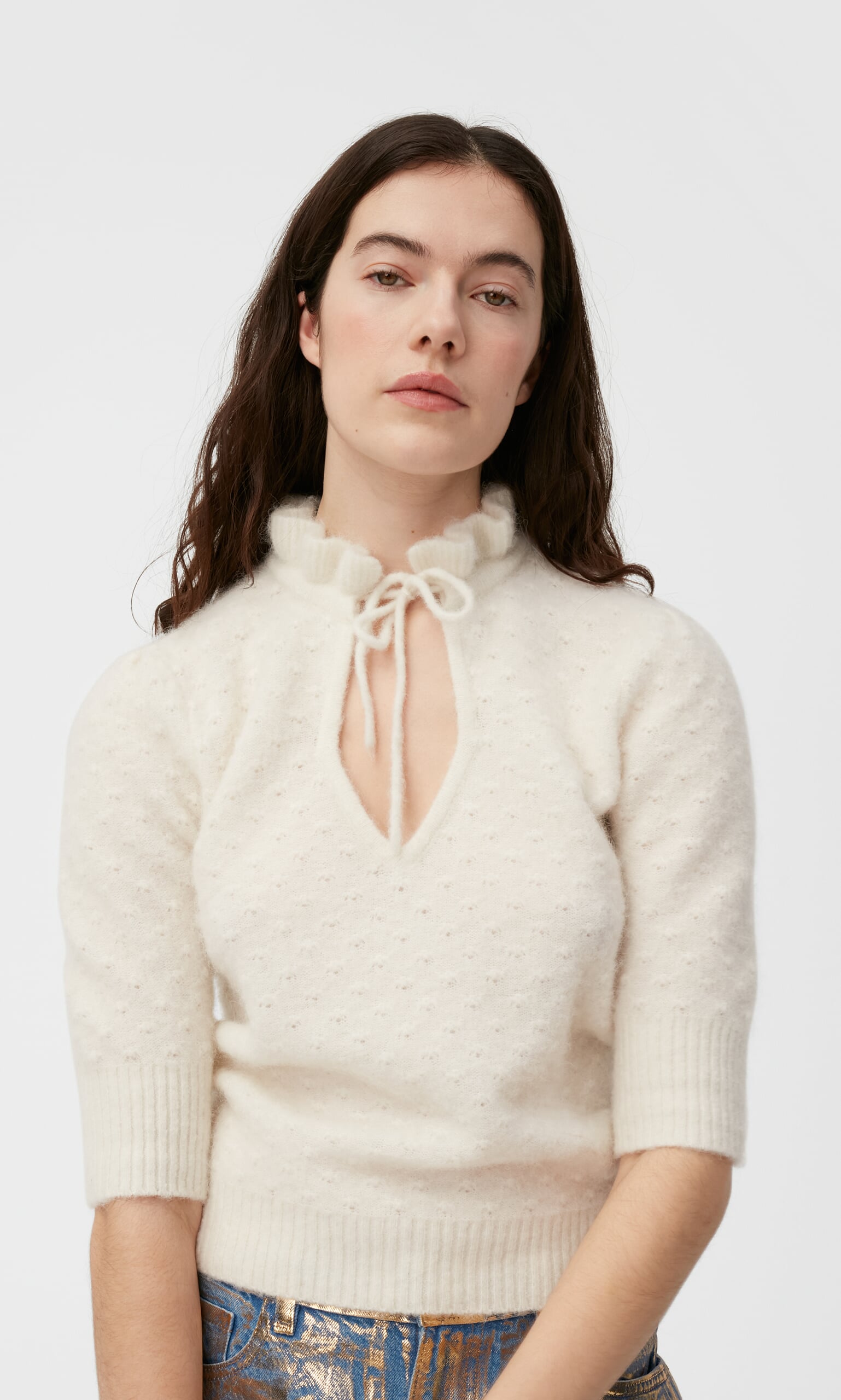 Egret sweater by Ganni - Plümo Ltd