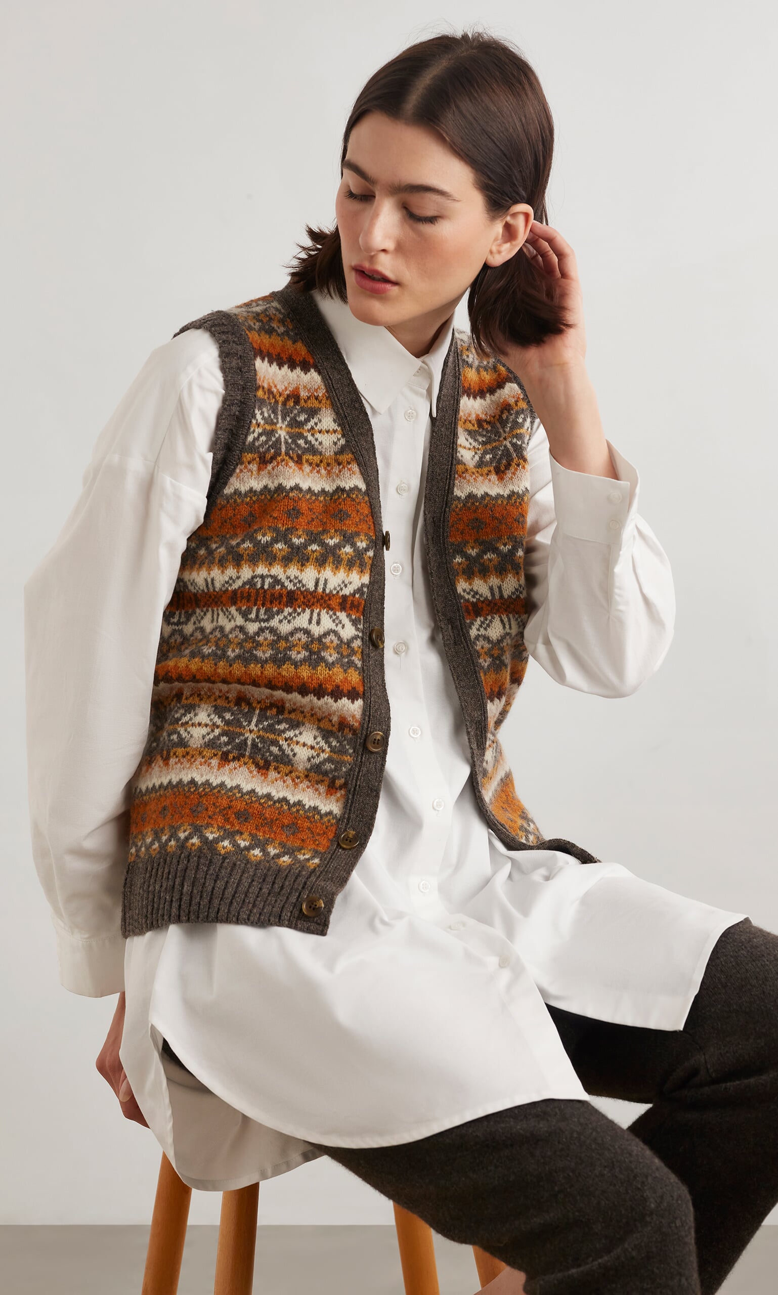 Melton brown waistcoat