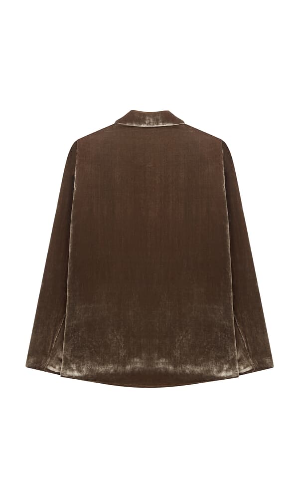 Sage velvet jacket