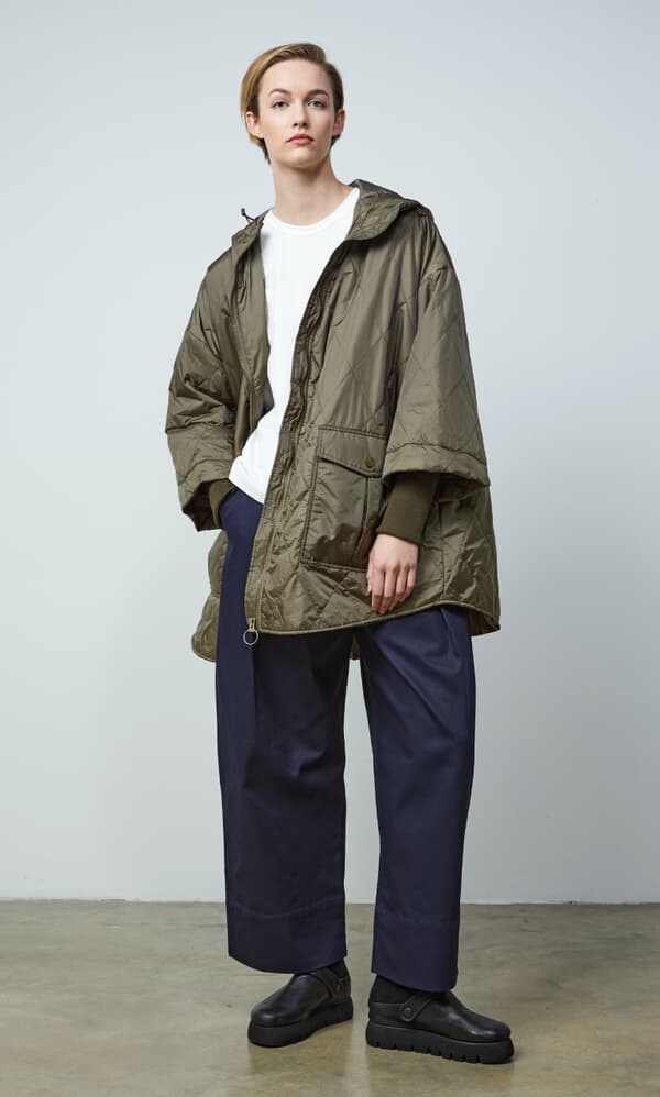 Quilted khaki jacket