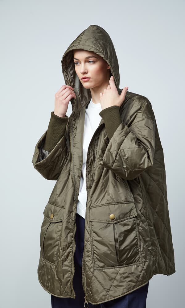 Quilted khaki jacket