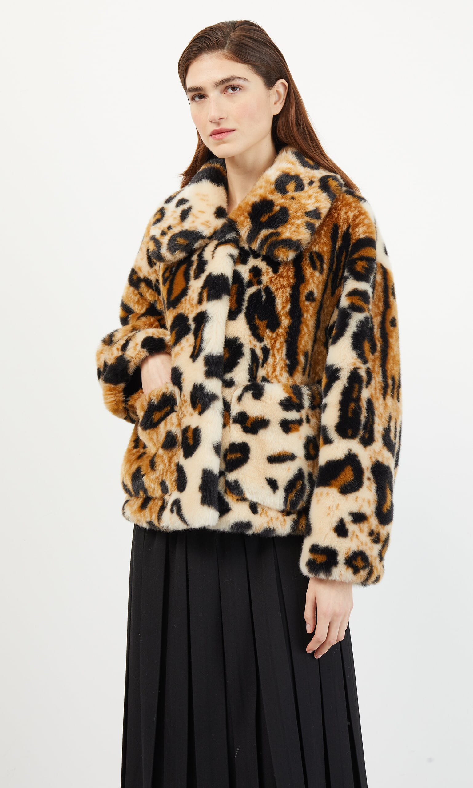Traci leopard coat