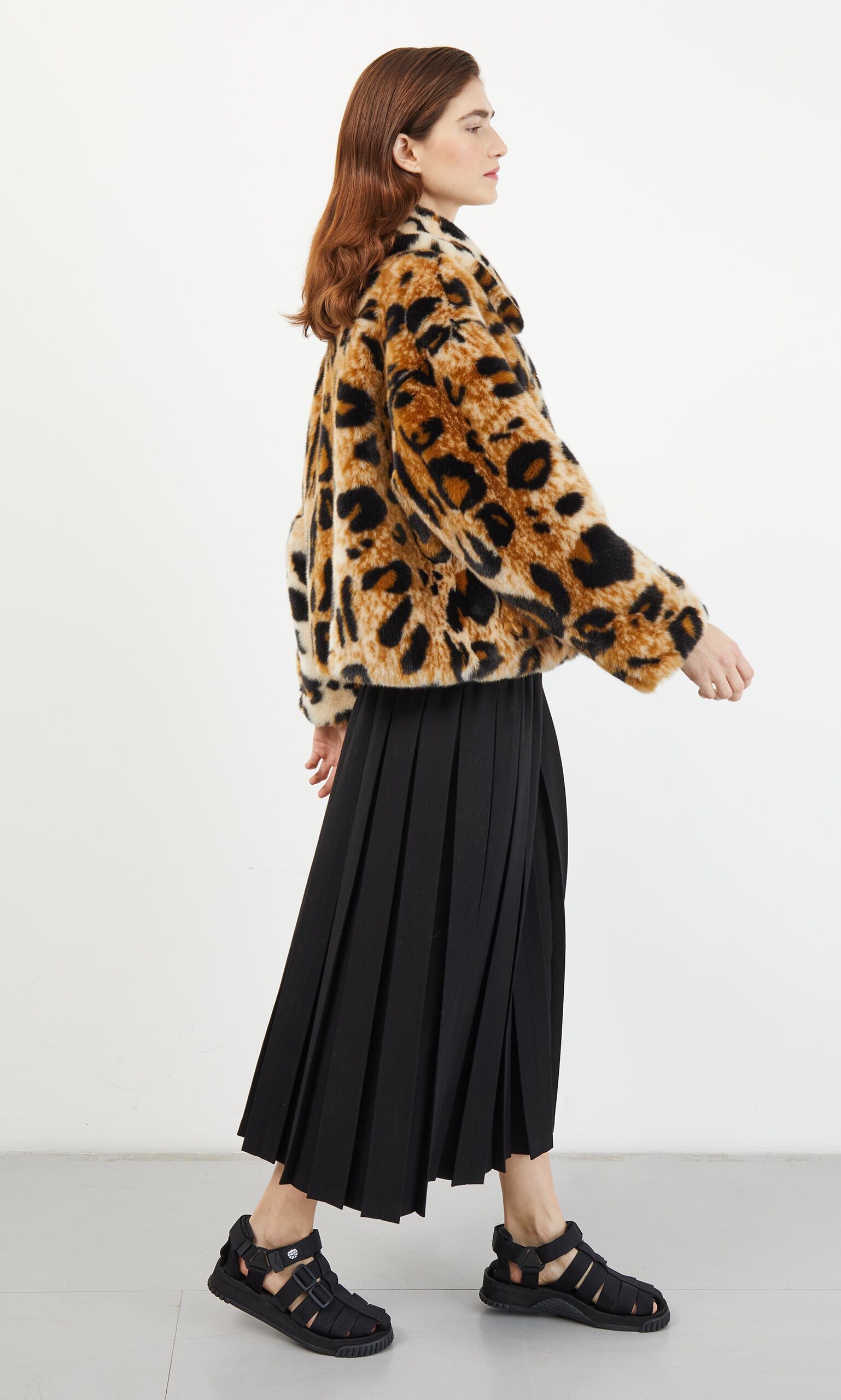 Traci leopard coat