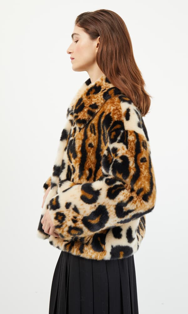 Traci leopard coat