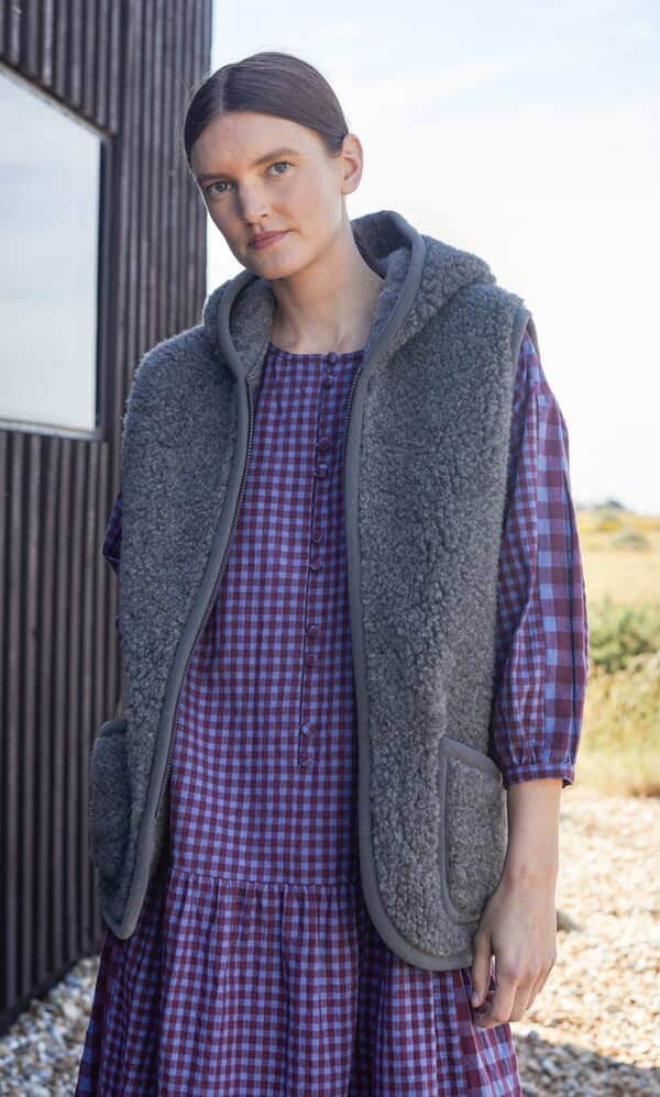 Dark Grey Wool Gilet