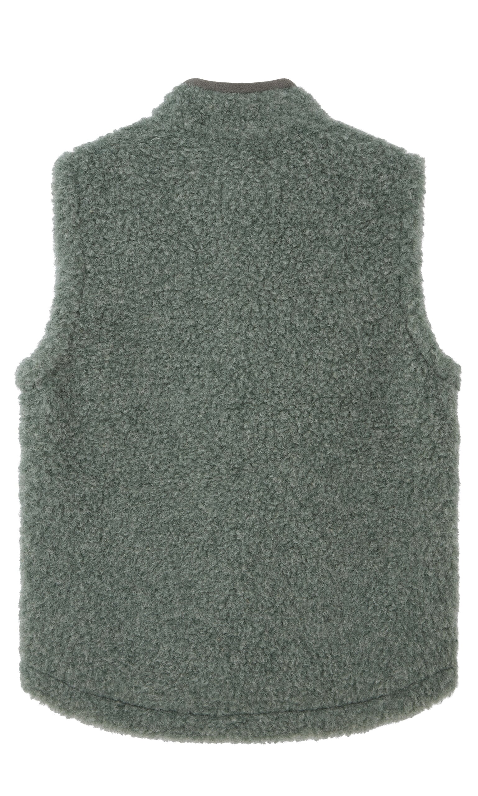 Ramblers green wool gilet (no hood) - Plümo Ltd