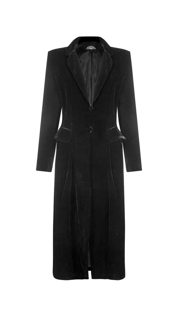 Mink velvet coat