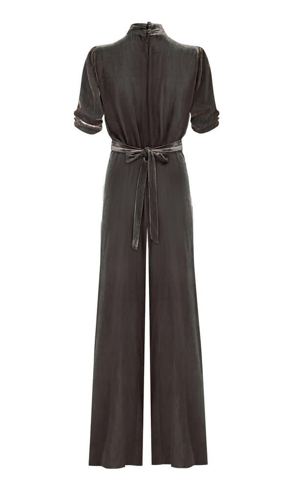 Mink velvet jumpsuit