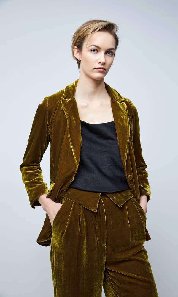 Allen velvet blazer