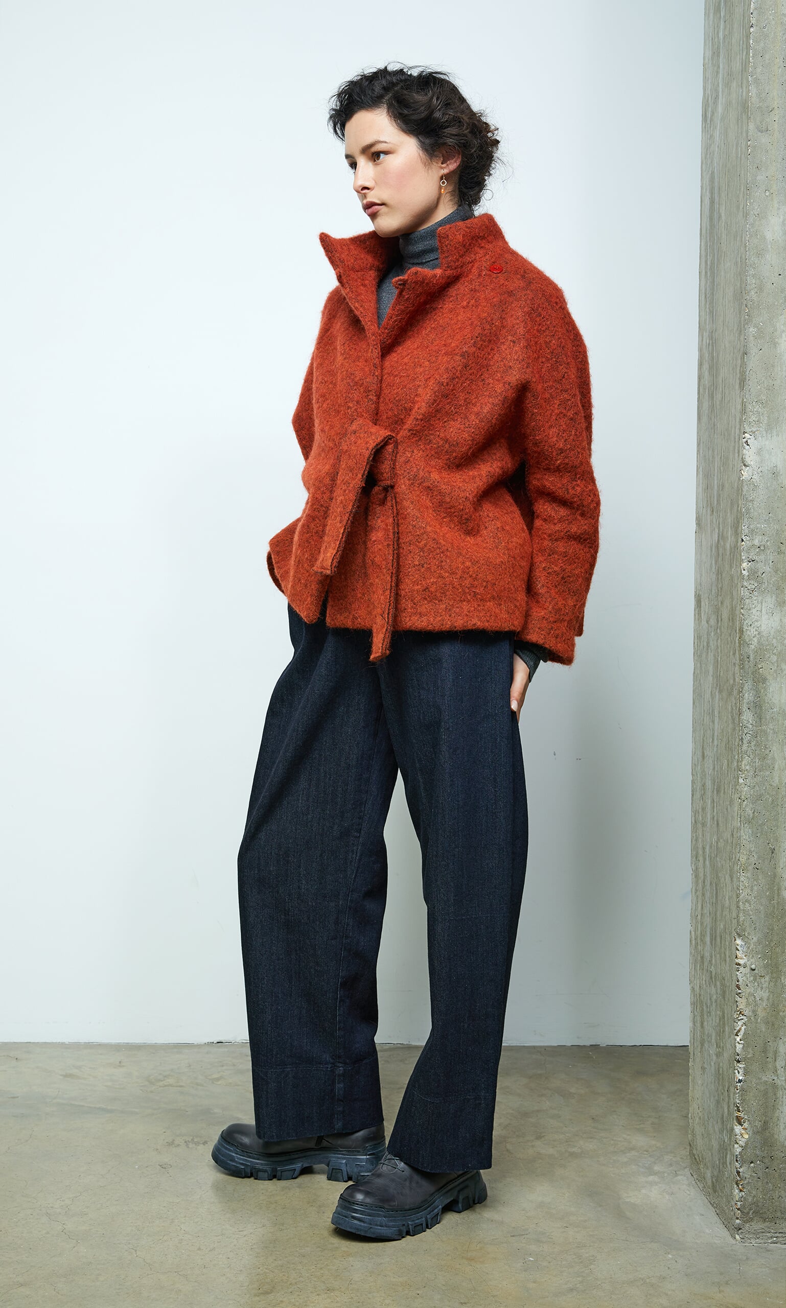 East boiled wool outlet jacket