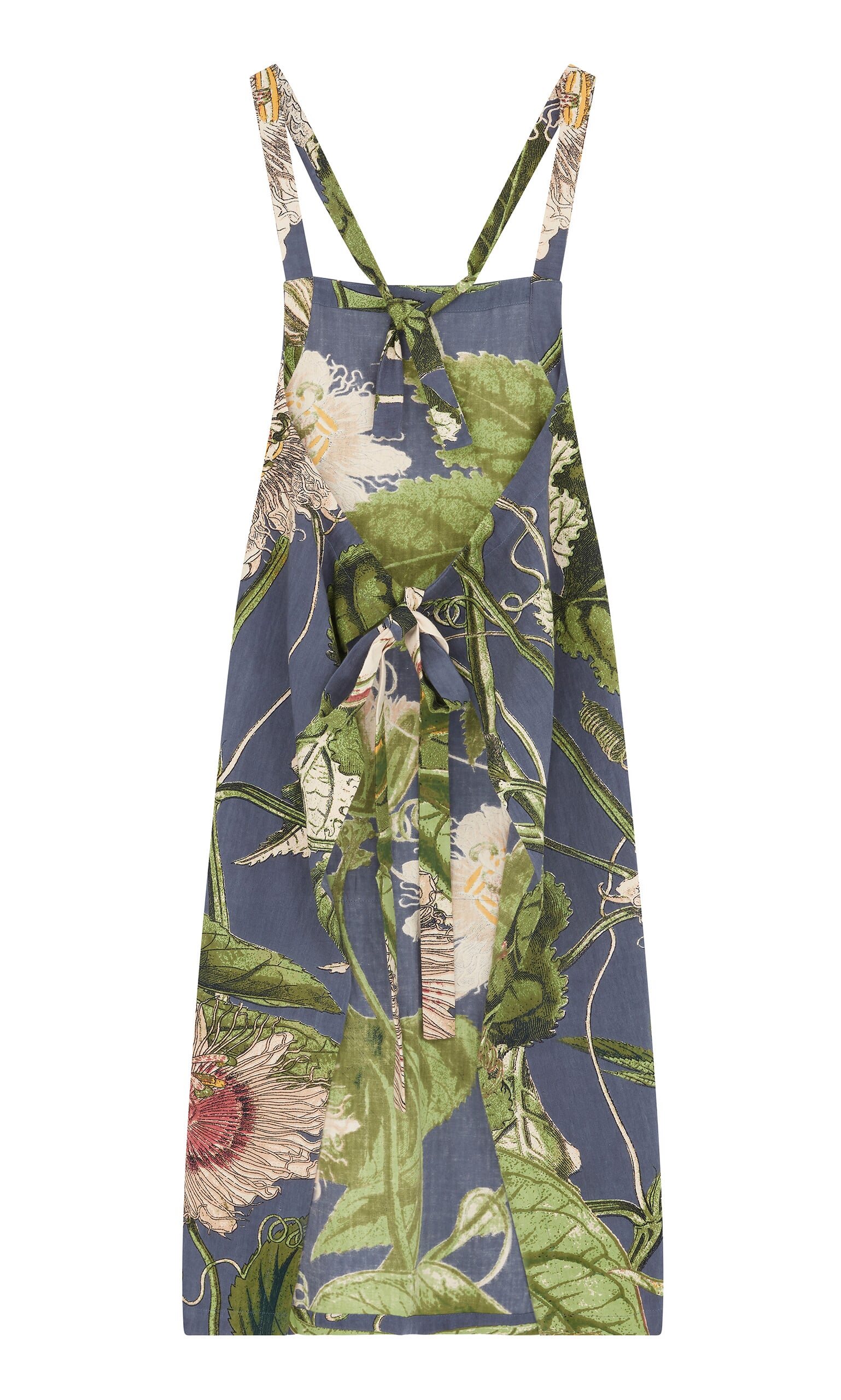 Grey flower apron