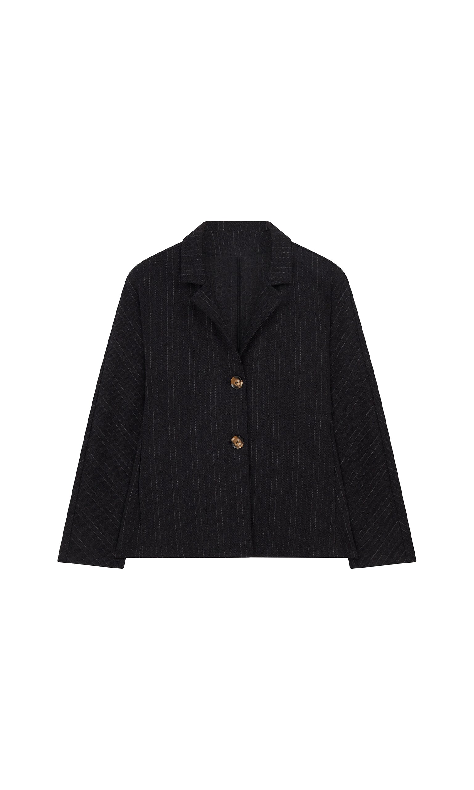 Grey pinstripe jacket - Plümo Ltd