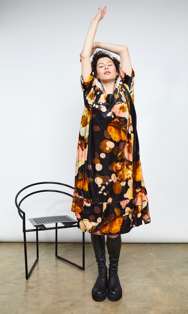 Velveteen dress