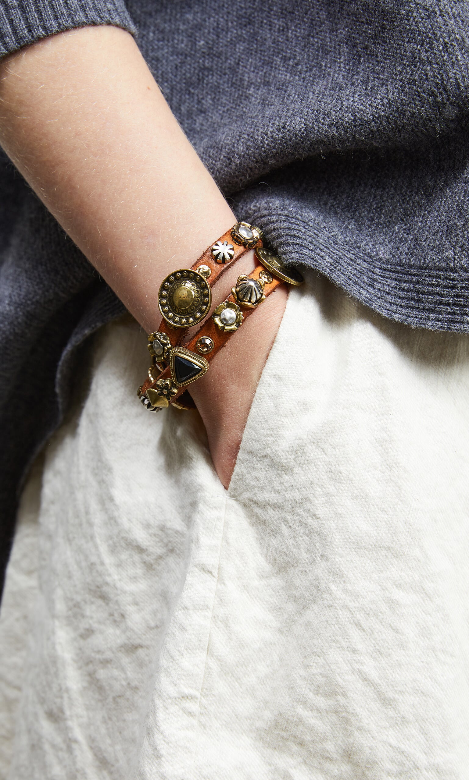 Borgie leather bracelet