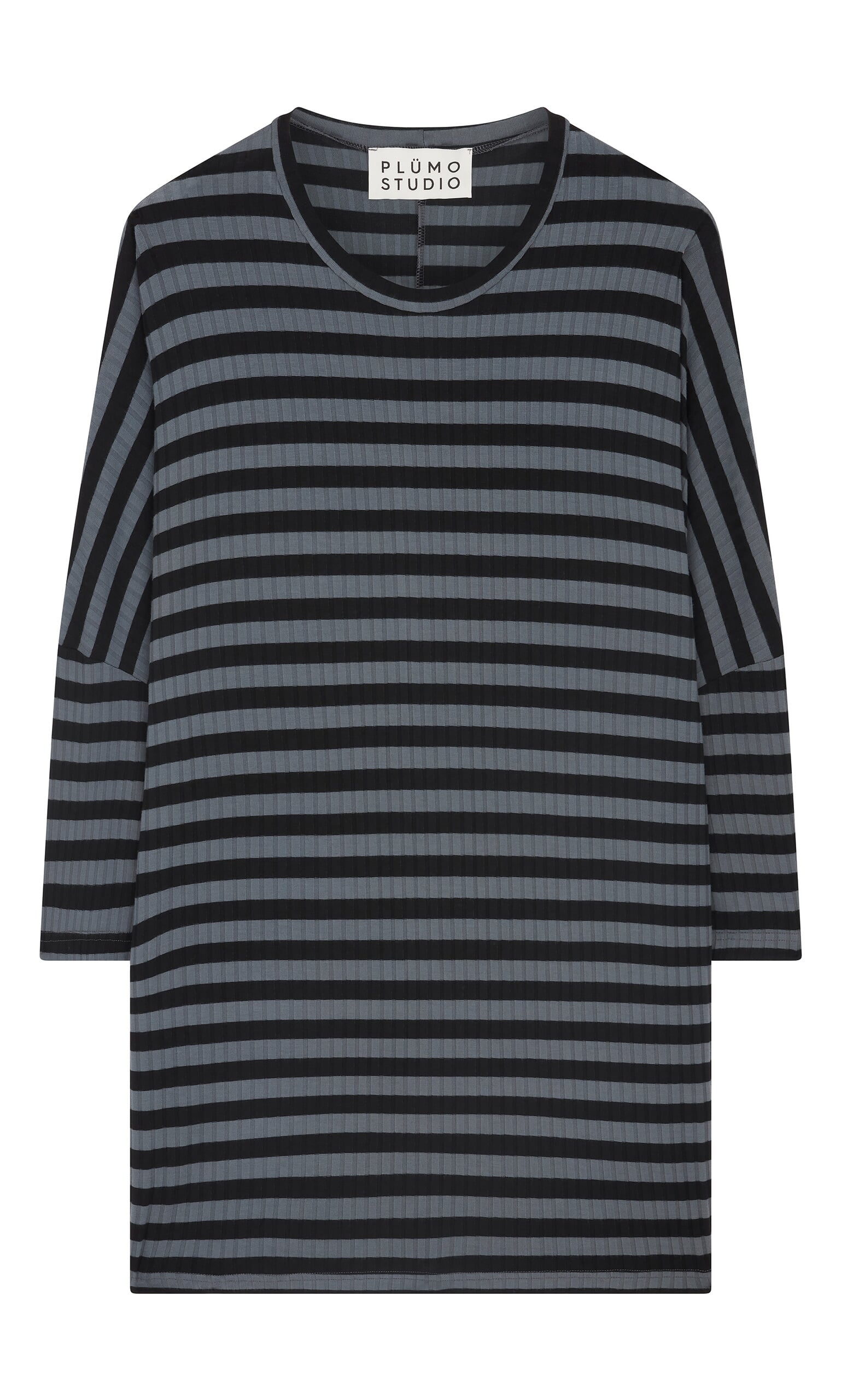 Mela jersey top - grey stripe