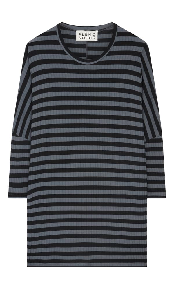Mela jersey top - grey stripe