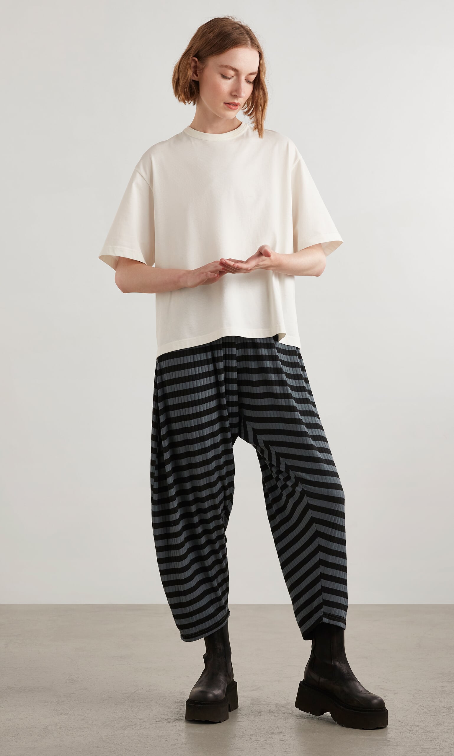 Oyster Catcher Pants - Grey Stripe