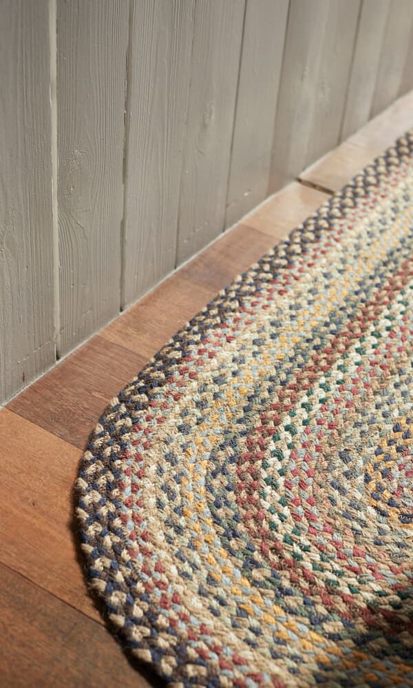 Woven runner - dusky blue