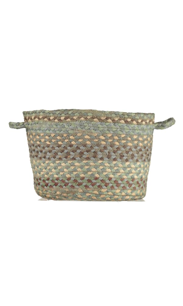 Medium woven basket - seaspray