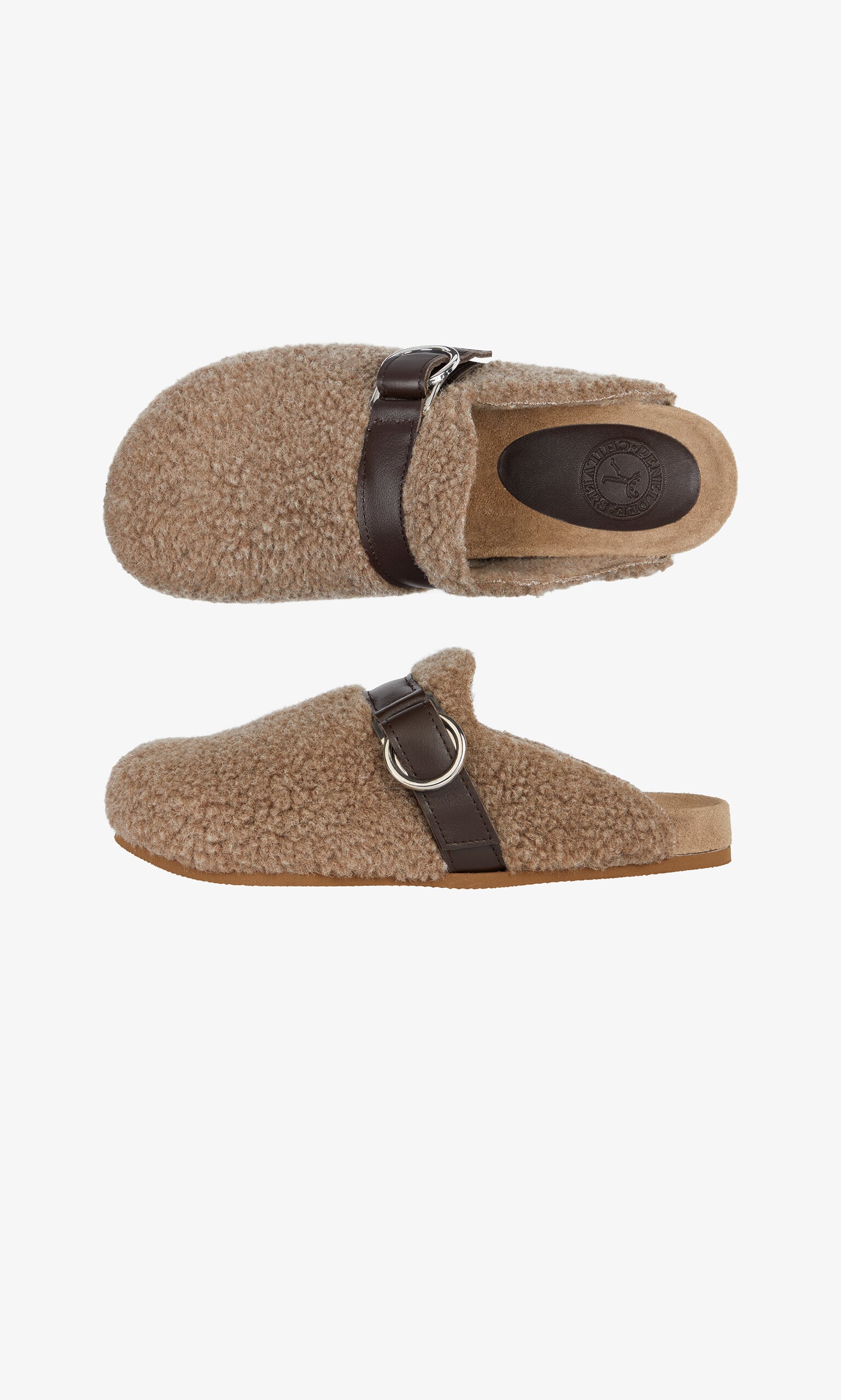 Sherling footbed sandals