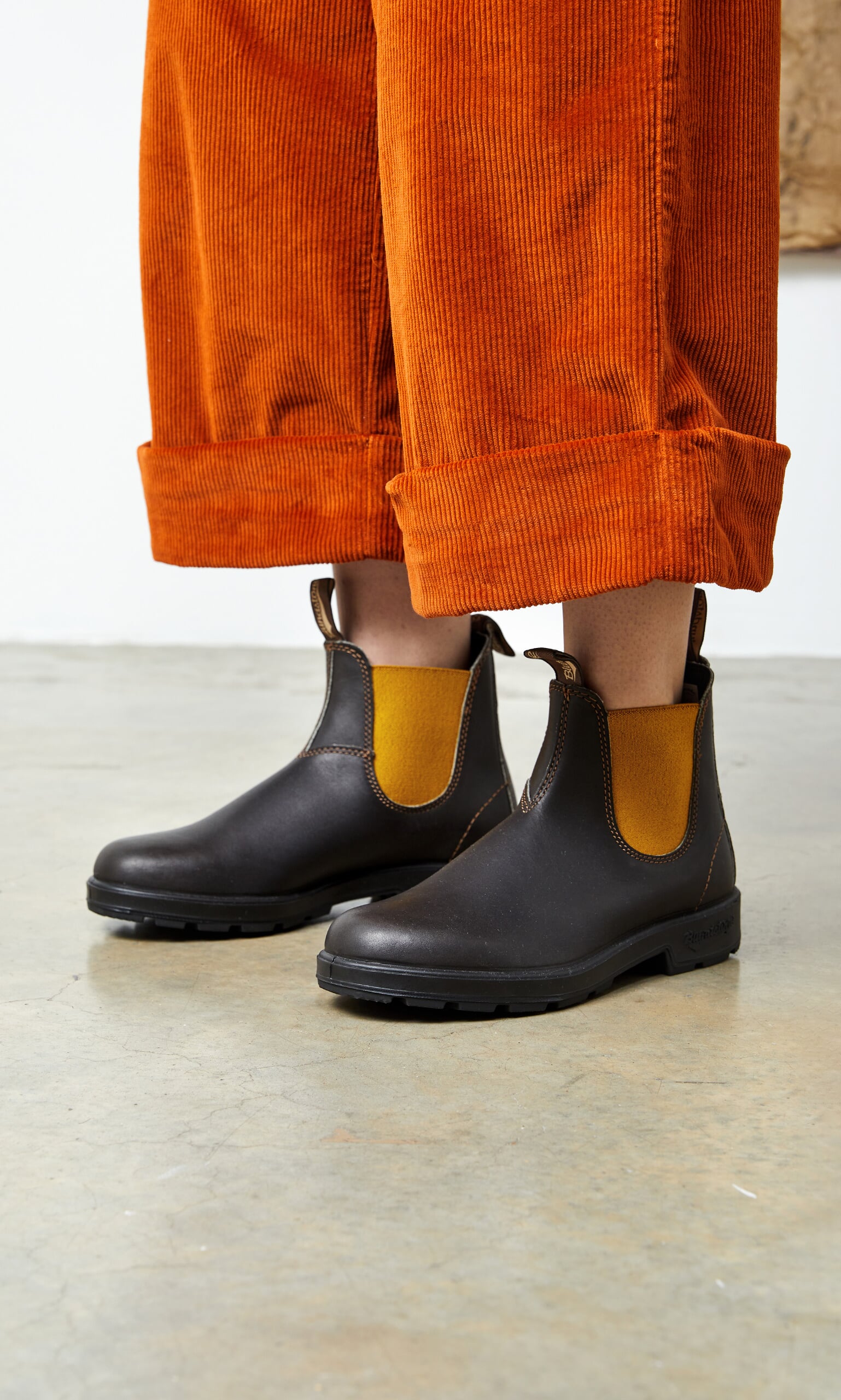 Mustard store flat boots