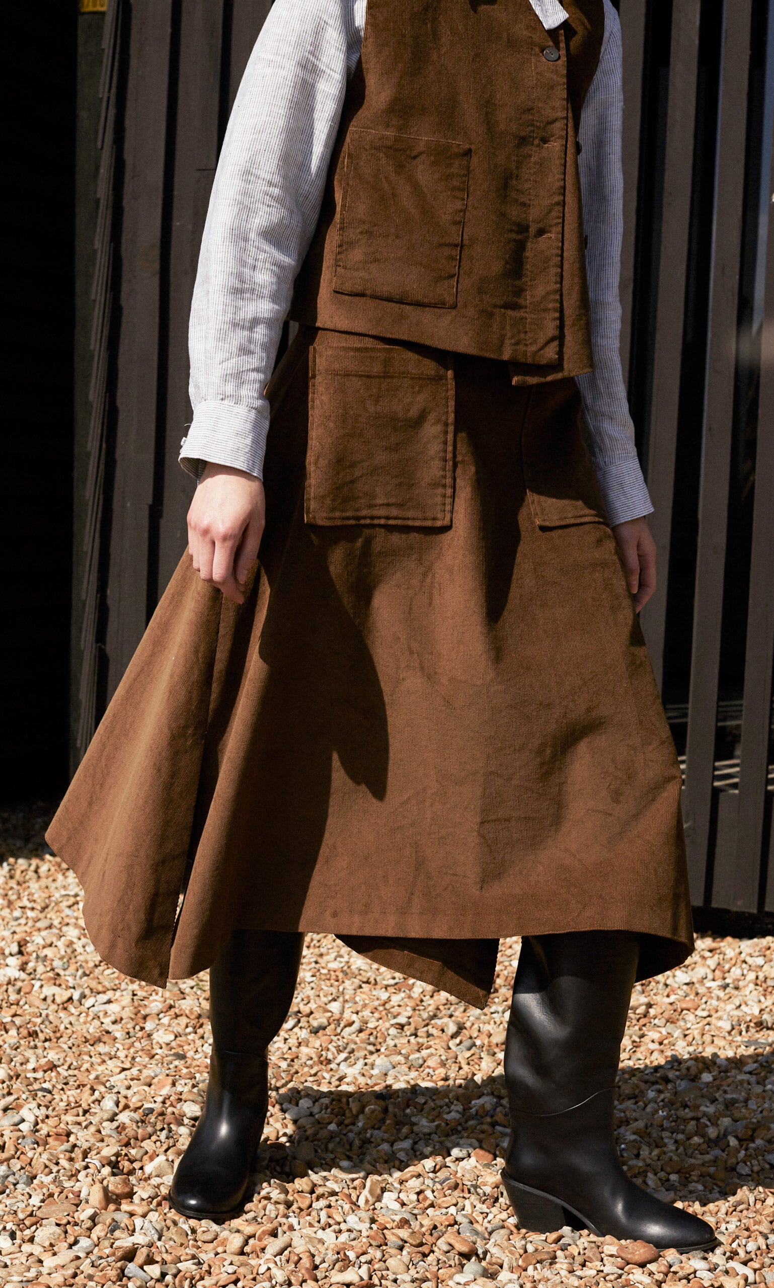 Brown corduroy shop skirt 90