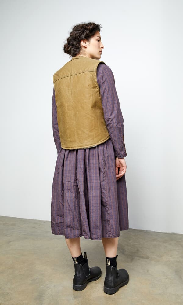 Reversible sheepskin vest