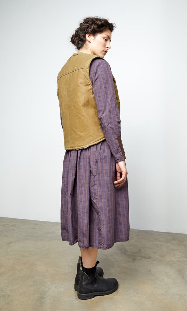 Reversible sheepskin vest