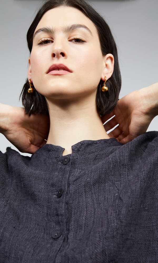 Gold drop earrings