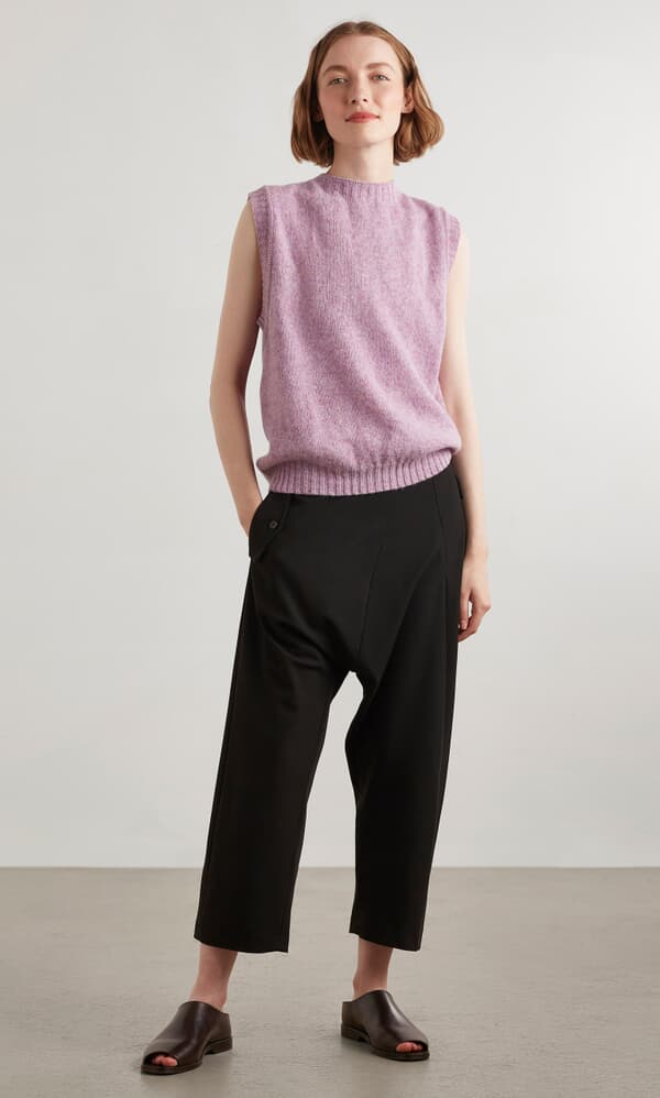 Heather knitted vest