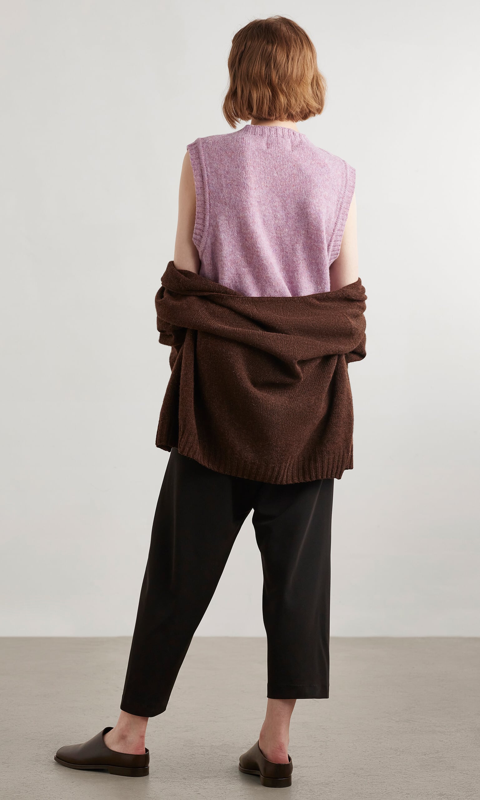 Heather knitted vest