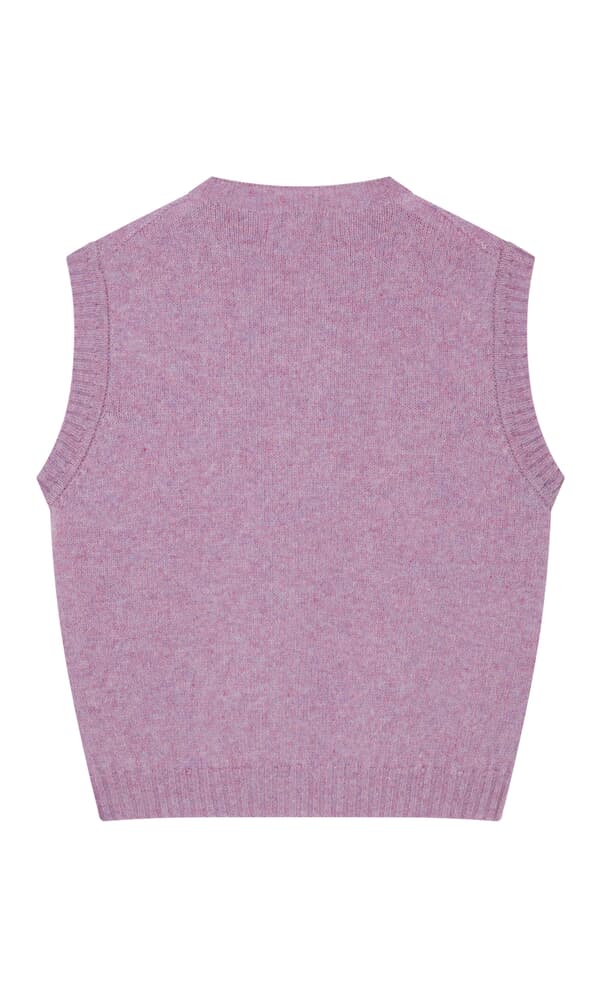 Heather knitted vest