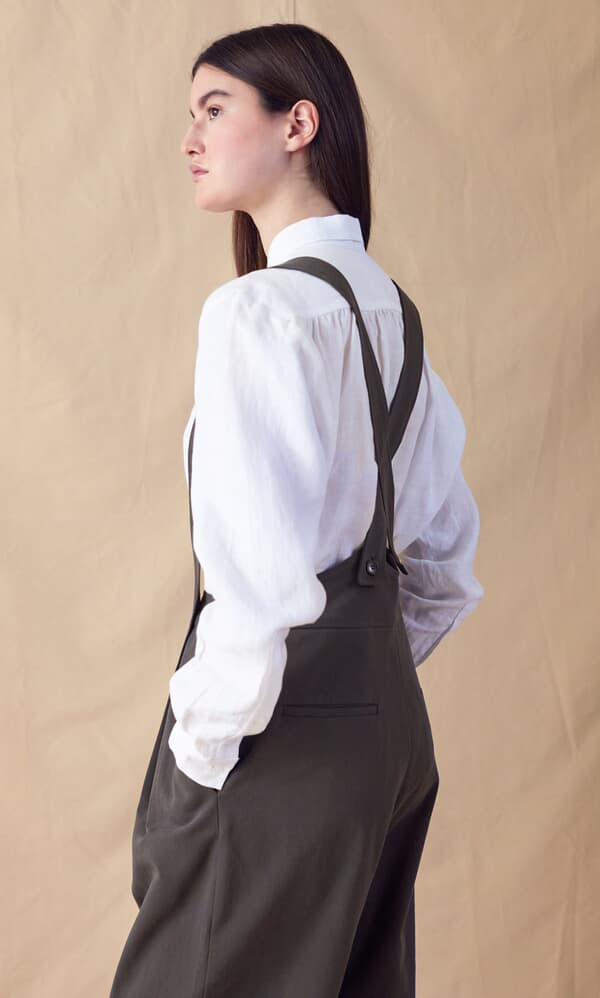 Tab Linen Shirt 