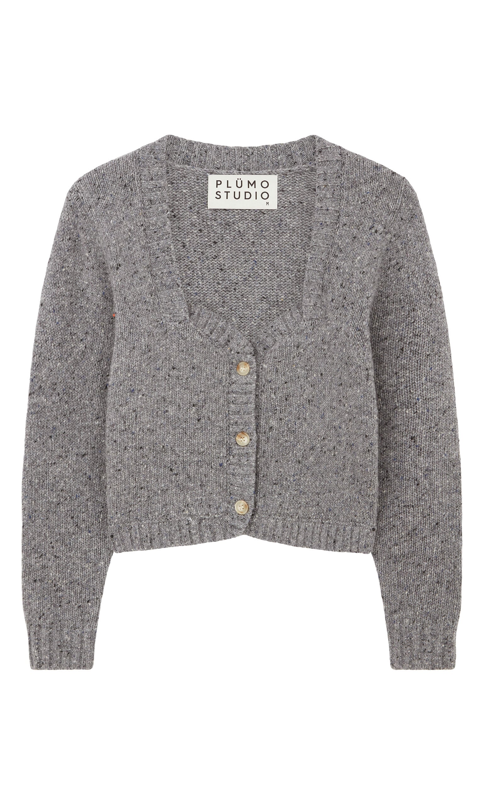 Alpine cardigan - flat stone grey
