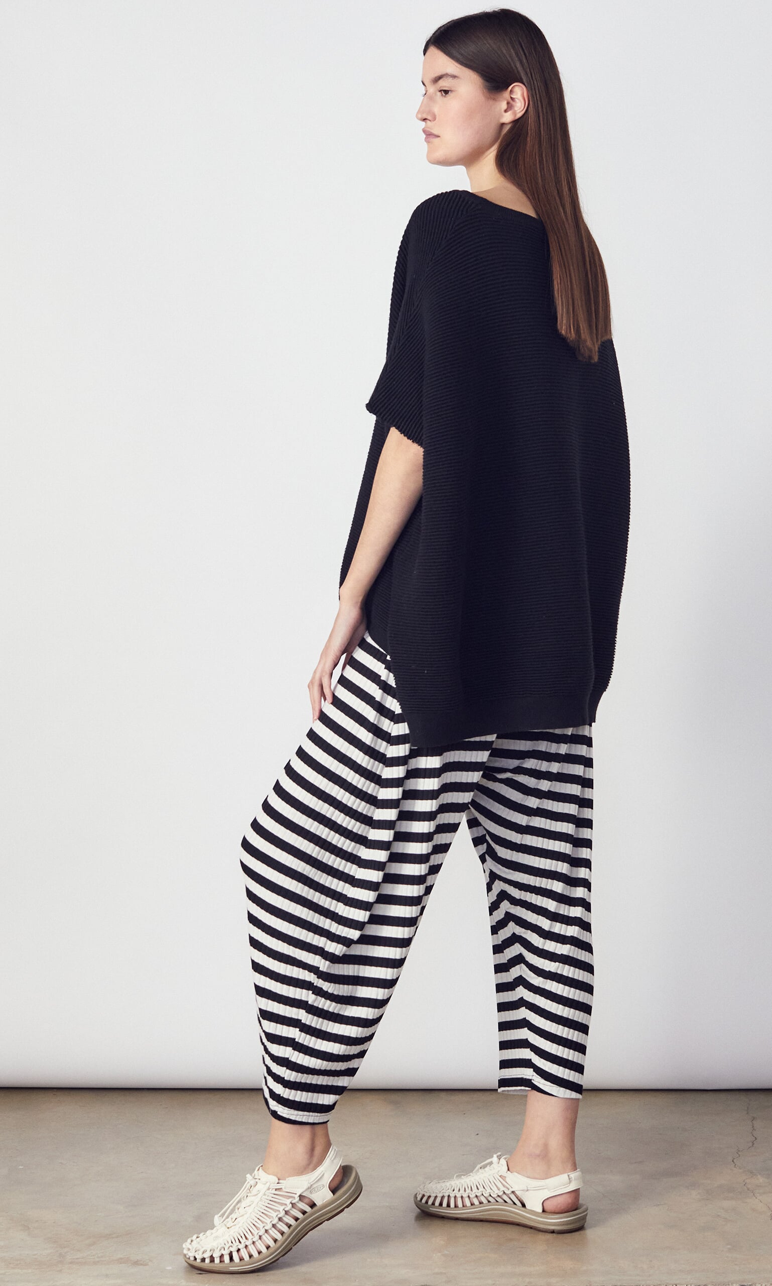 Oyster catcher pants - black stripe