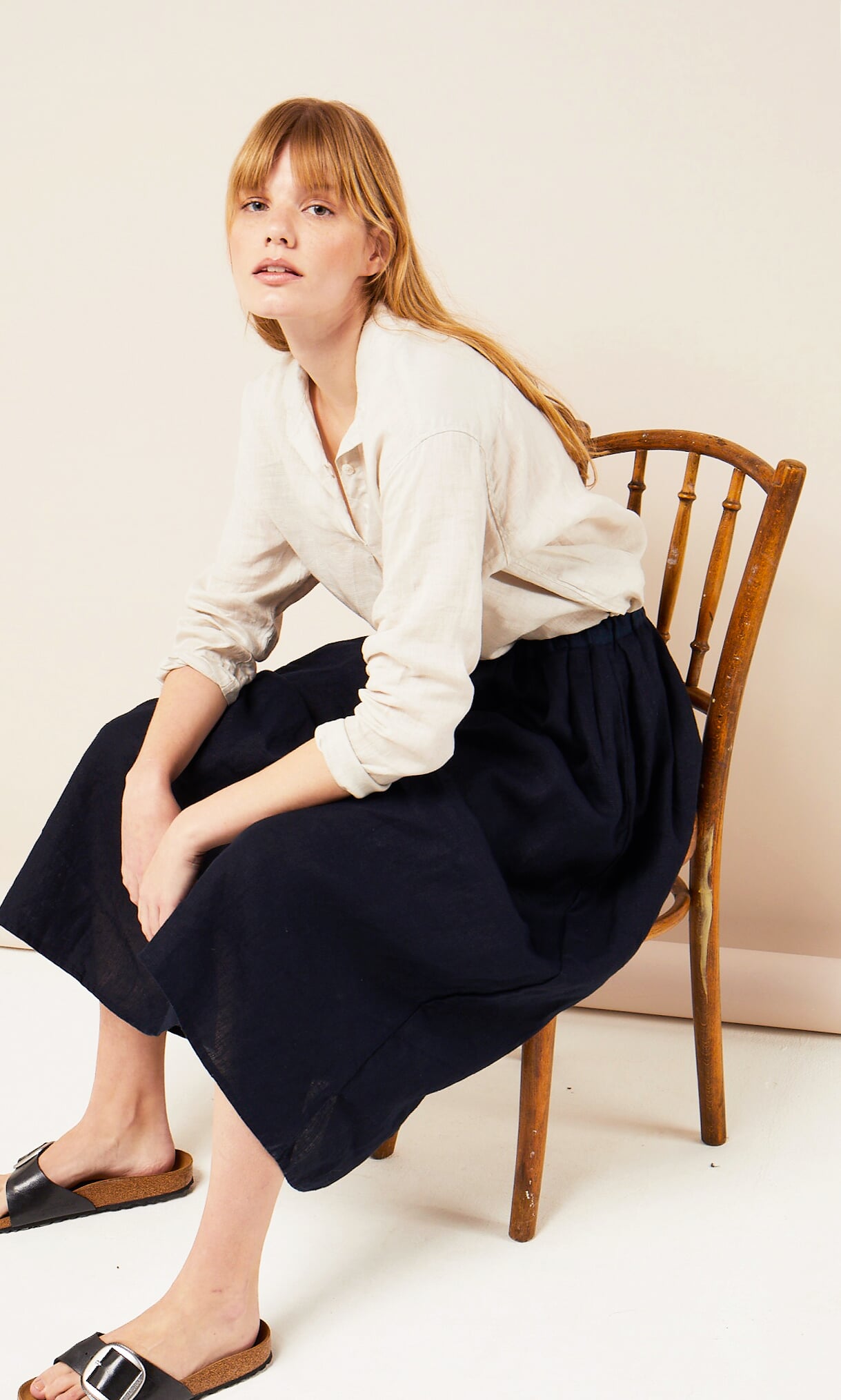 Studio linen skirt 