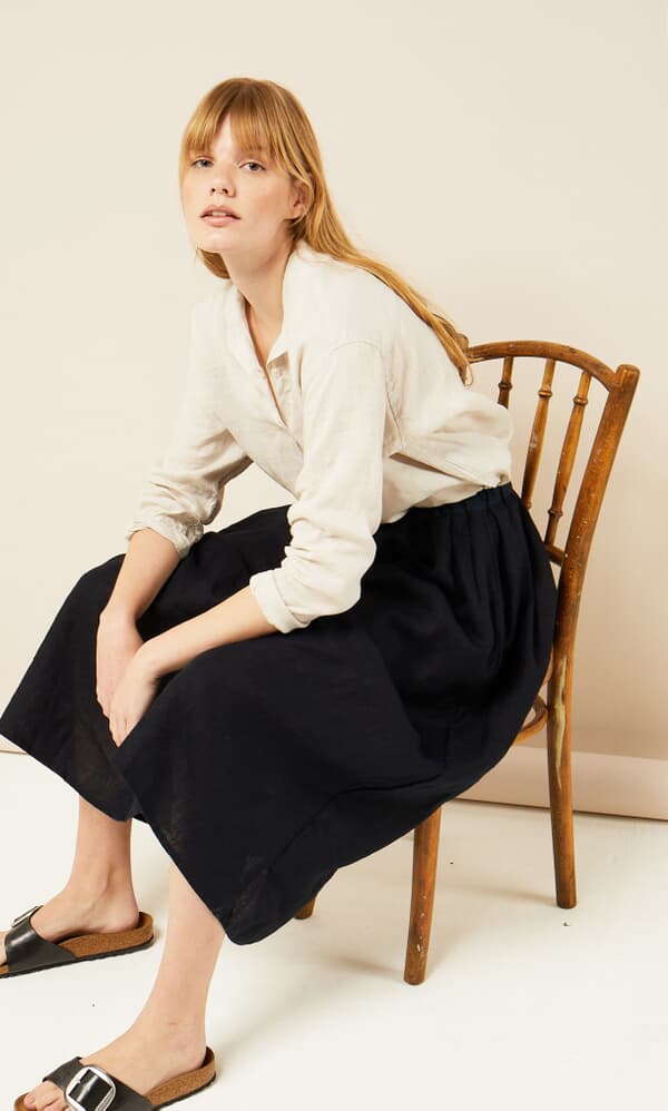 Studio linen skirt 
