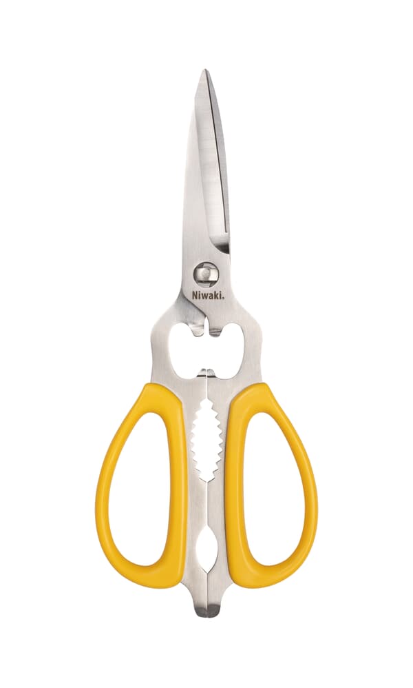 Yellow Niwaki kitchen scissors 