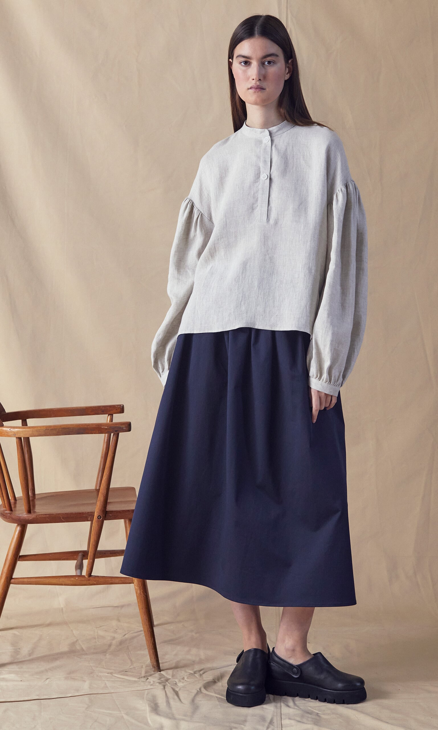 Light keepers blouse - flax