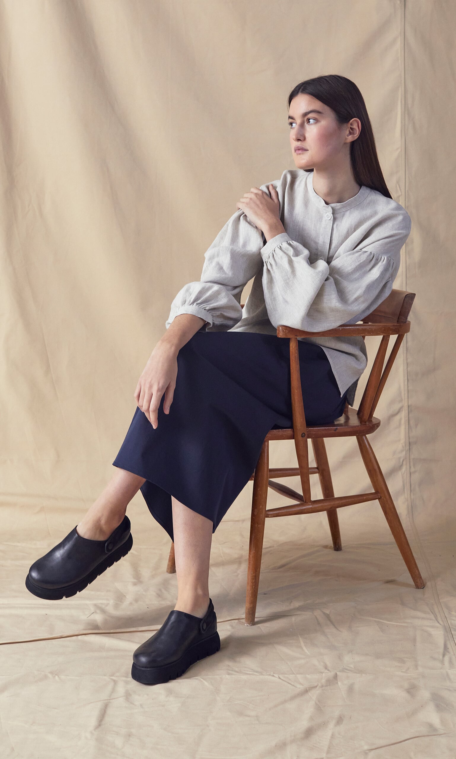 Light keepers blouse - flax