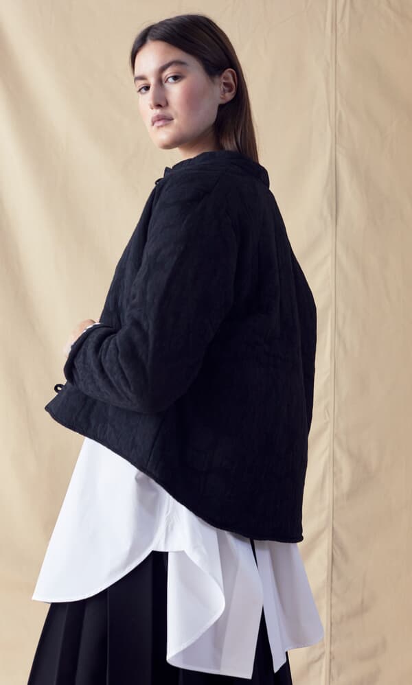 Gingham quilt jacket 