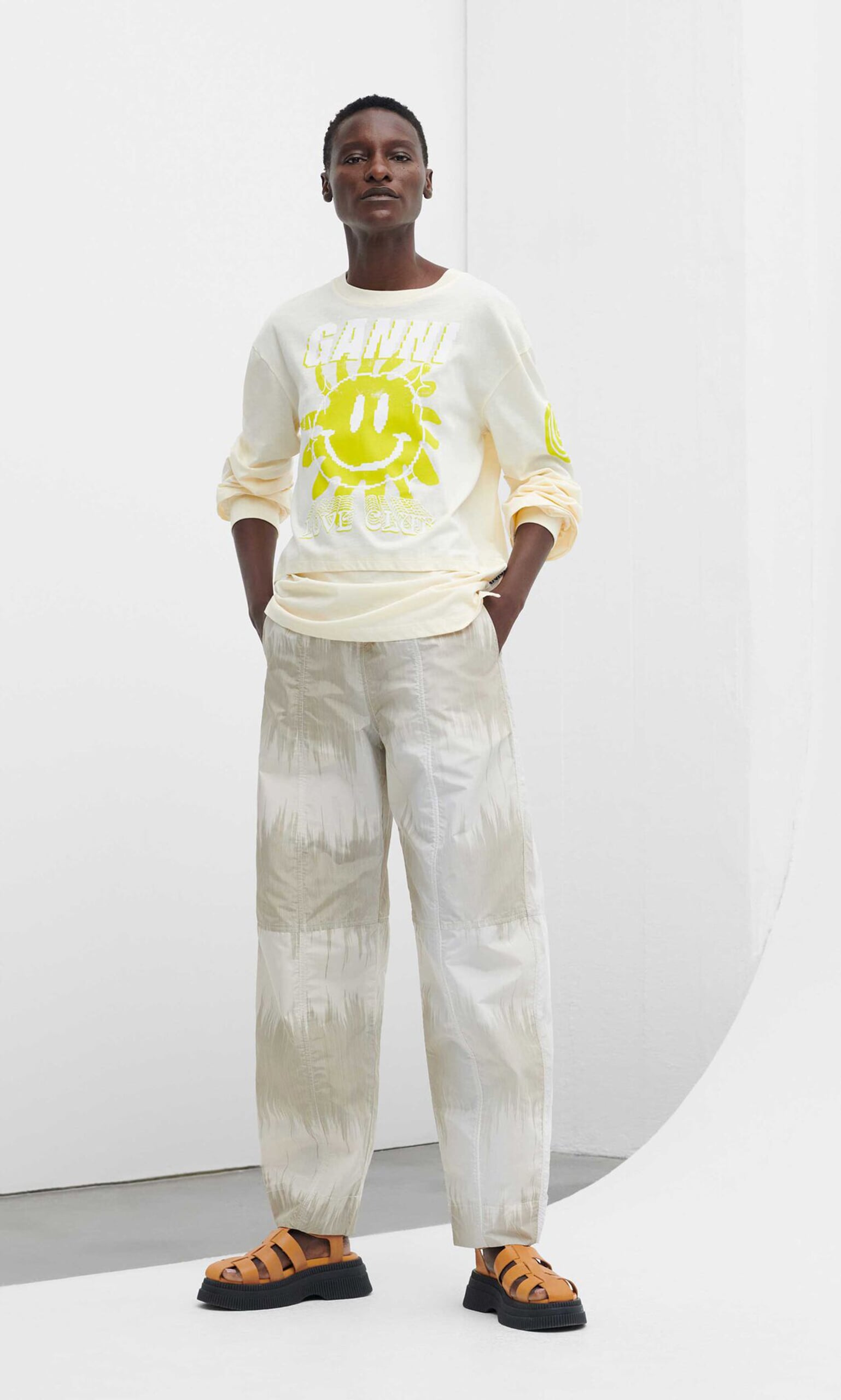 Smiley tee by Ganni 